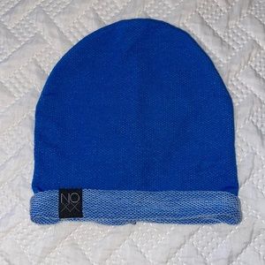 NOXX Infant Signature Style Beanie in Blue & White